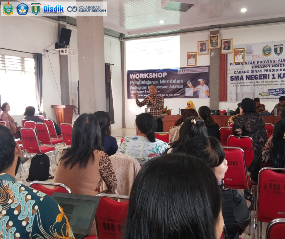 Sambut Tahun Pelajaran Baru, SMAN 1 Kabanjahe Gelar Workshop Pembelajaran Mendalam, Koding, dan AI