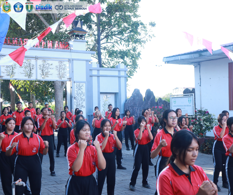  Sehat Raganya, Hebat Orangnya: Lautan Energi Positif Penuhi Senam Pagi di SMAN 1 Kabanjahe