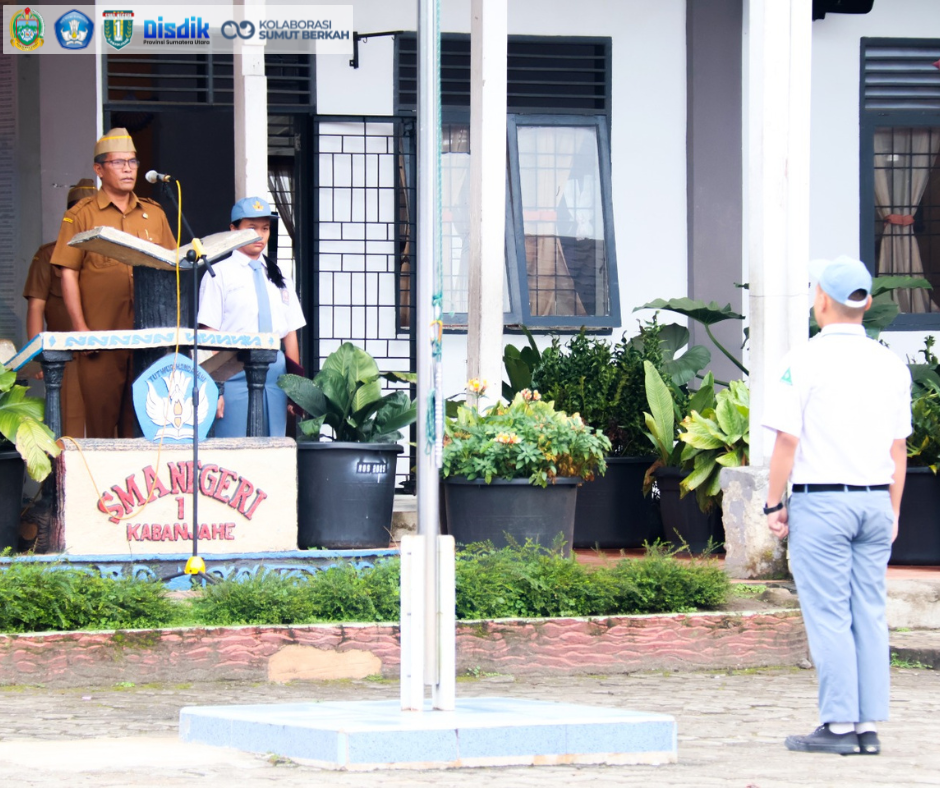 Upacara Bendera SMA Negeri 1 Kabanjahe: Tanamkan Budaya Malu Melanggar Aturan
