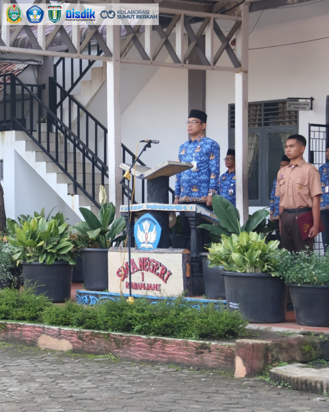 Khidmat dan Nasionalis, SMA Negeri 1 Kabanjahe Gelar Upacara Hari Kesaktian Pancasila Bersama Kacabdis Wilayah IV