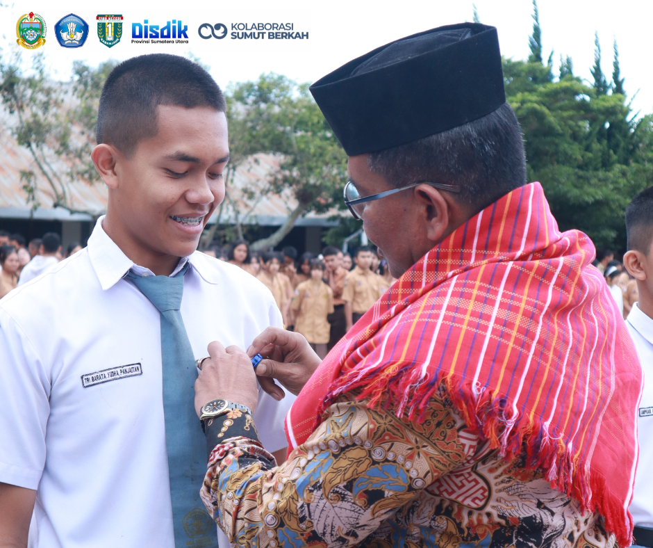 Acara Pelantikan dan Serah Terima Jabatan Kepengurusan Osis  Periode 2025/2026 Ke Periode 2026/2027 di Smansa Kabanjahe