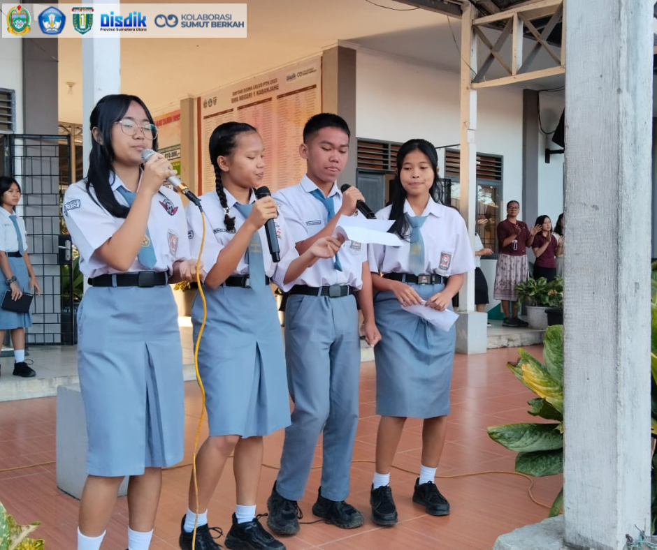 Bentuk Karakter Religius, Siswa-Siswi SMAN 1 Kabanjahe Rutin Laksanakan Ibadah Pagi Sebelum Belajar